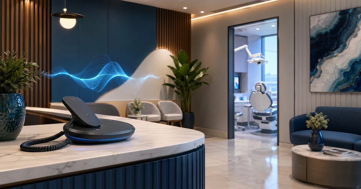 Yapay zekâ resepsiyonist Türkiye’de diş kliniklerinde no-show oranını nasıl düşürür — VoiceFleet blog illustration