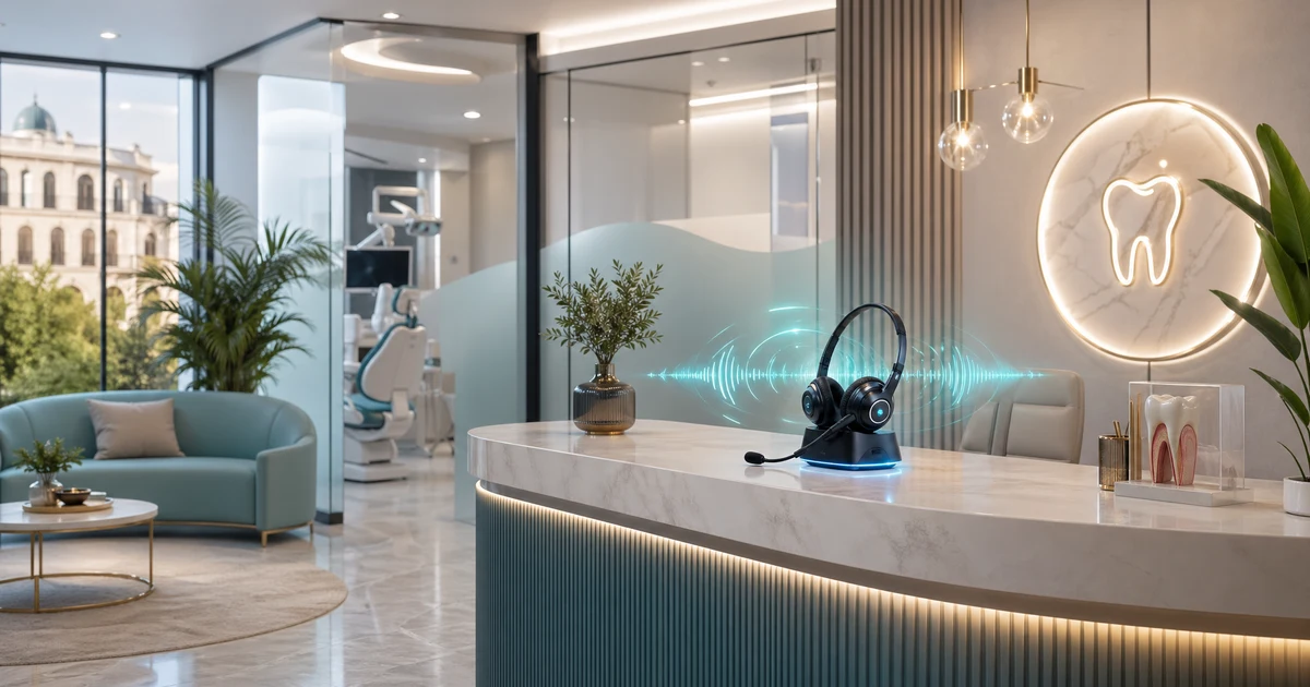 Diş Klinikleri İçin AI Resepsiyonist: Türkiye'de Diş Hekimliğinin Dijital Dönüşümü — VoiceFleet blog illustration