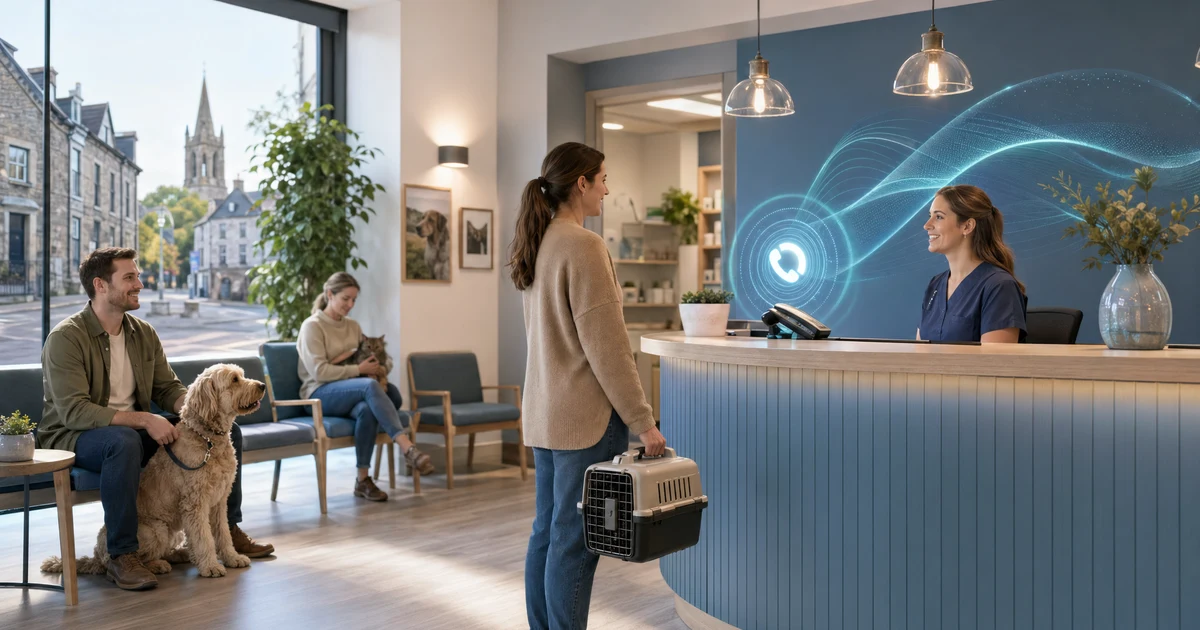 AI Phone Answering for Veterinary Clinics in Ashbourne | VoiceFleet — VoiceFleet blog illustration