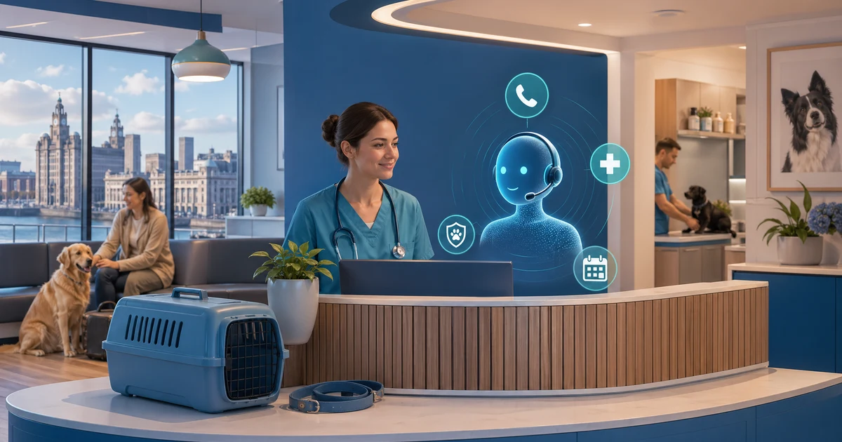 AI Receptionist for Vets in Liverpool | VoiceFleet — VoiceFleet blog illustration