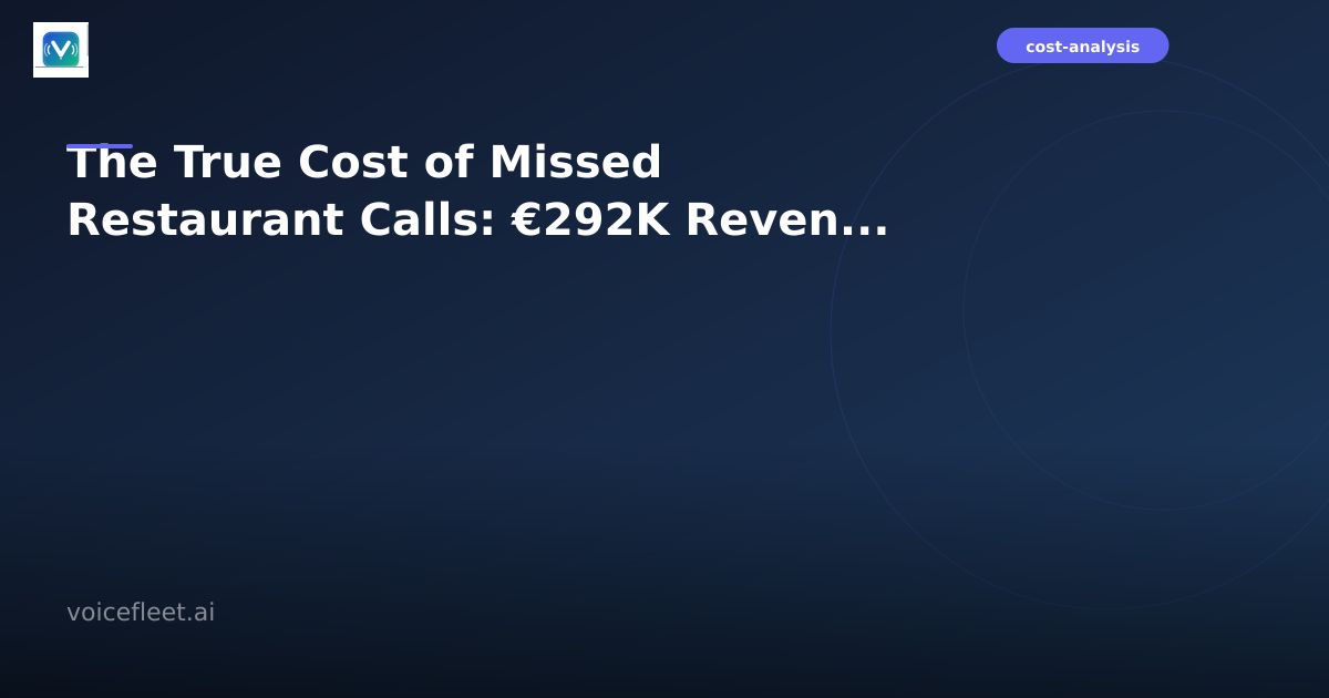 Restaurant owner reviewing missed call analytics showing revenue loss on tablet with phone ringing in background